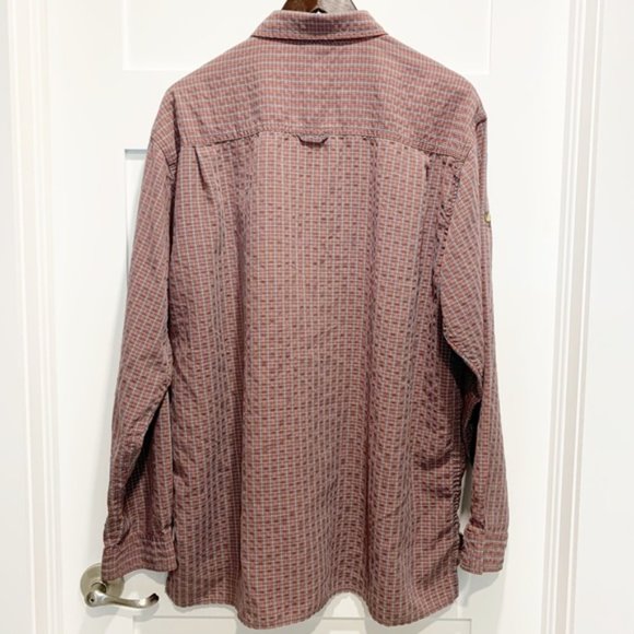 The North Face Long Sleeve Red Blue Plaid Shirt - Picture 2 of 11